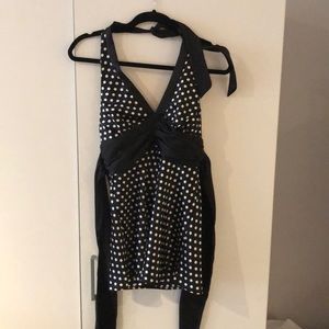 Polkadot halter top